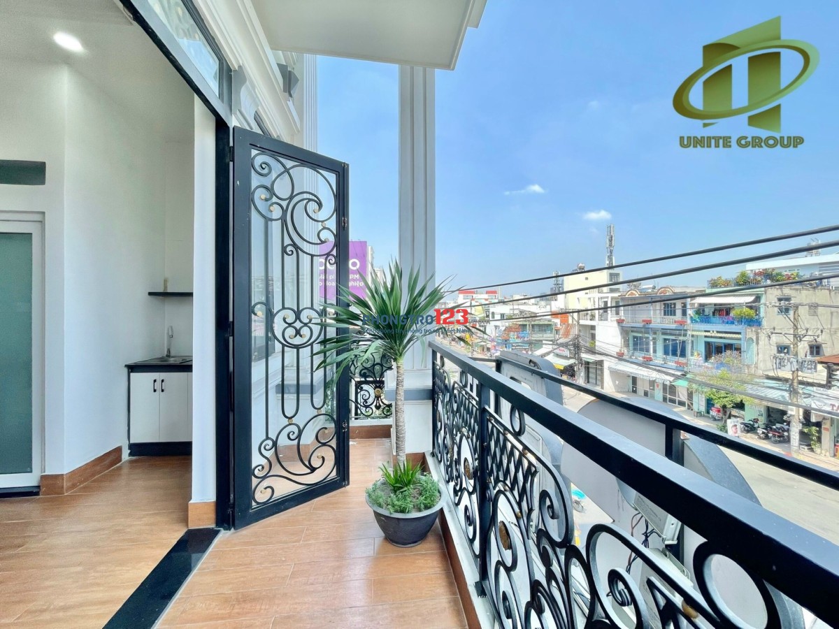 Căn Hộ Studio có balcon cửa sổ, full Nội Thất