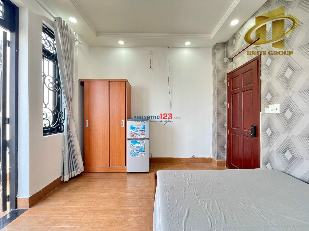 Căn Hộ Studio có balcon cửa sổ, full Nội Thất