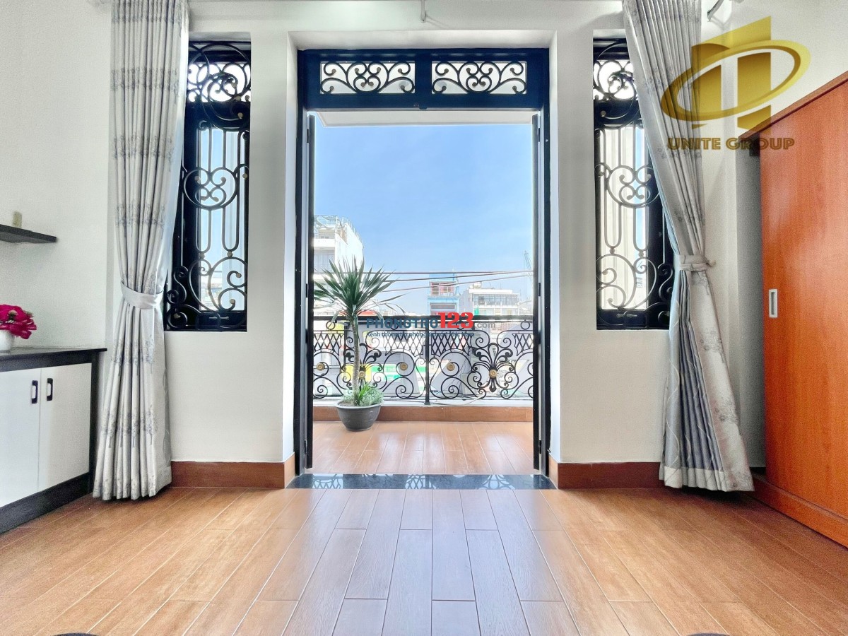 Căn Hộ Studio có balcon cửa sổ, full Nội Thất