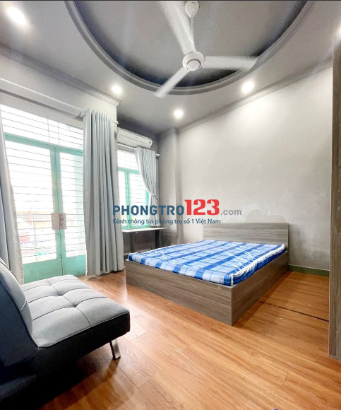 Cho thuê căn hộ mini 1PN tách bếp full NT, ban công 35m2 - Tân Bình
