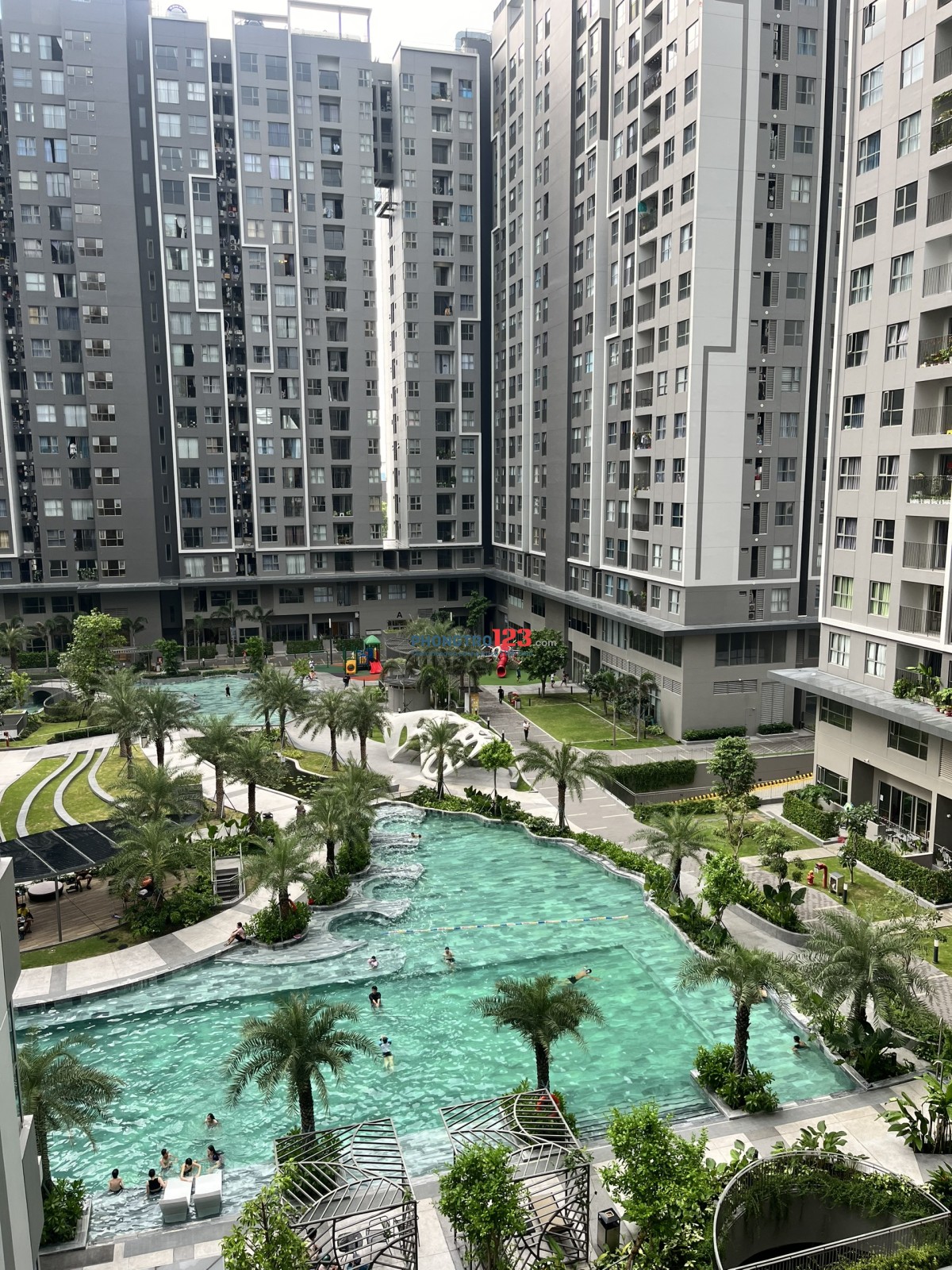 Cho Thuê 2PN 60m2 Giá 5Tr7/Th , Sẵn giường tủ view nội khu, Chung Cư WESTGATE