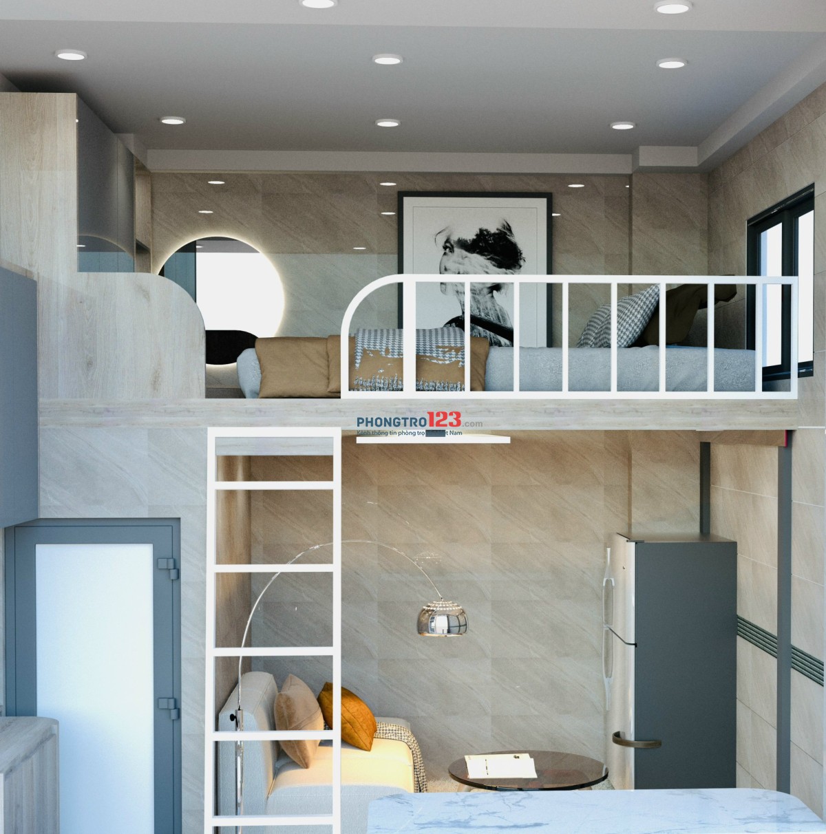 Duplex có cửa sổ ngay đường Xô Viết Nghệ Tĩnh gần Trường ĐH UEF