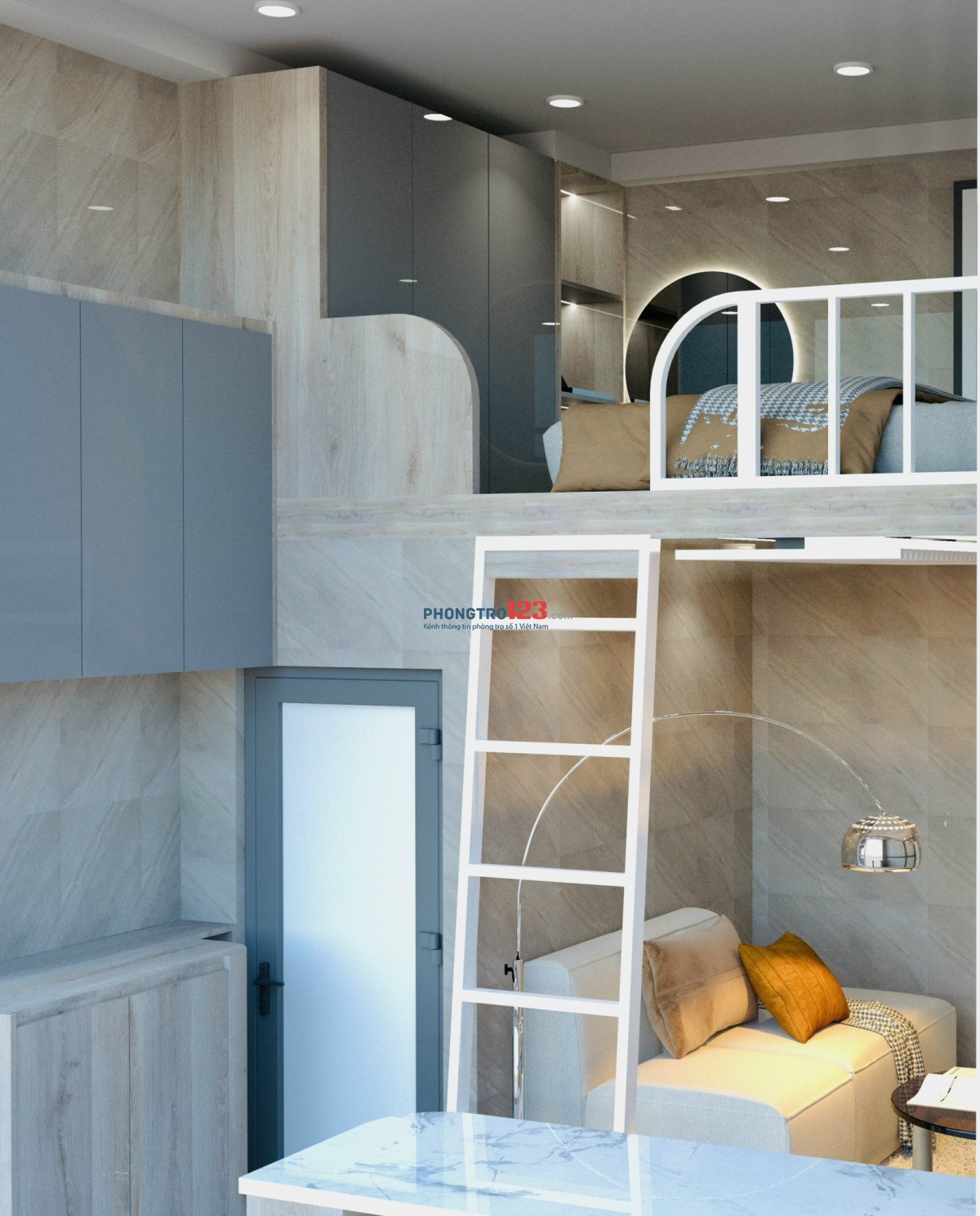 Duplex có cửa sổ ngay đường Xô Viết Nghệ Tĩnh gần Trường ĐH UEF
