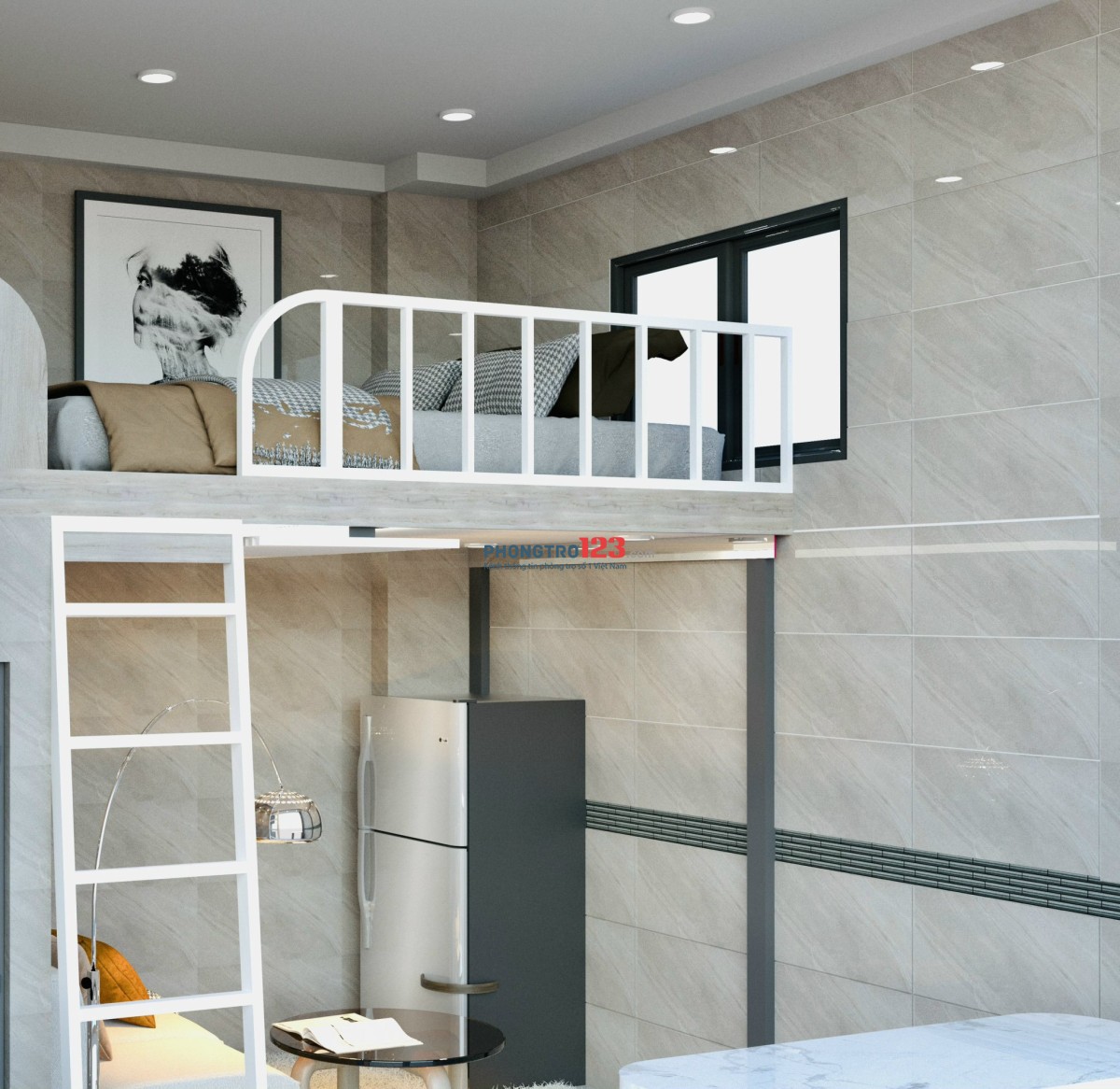 Duplex có cửa sổ ngay đường Xô Viết Nghệ Tĩnh gần Trường ĐH UEF