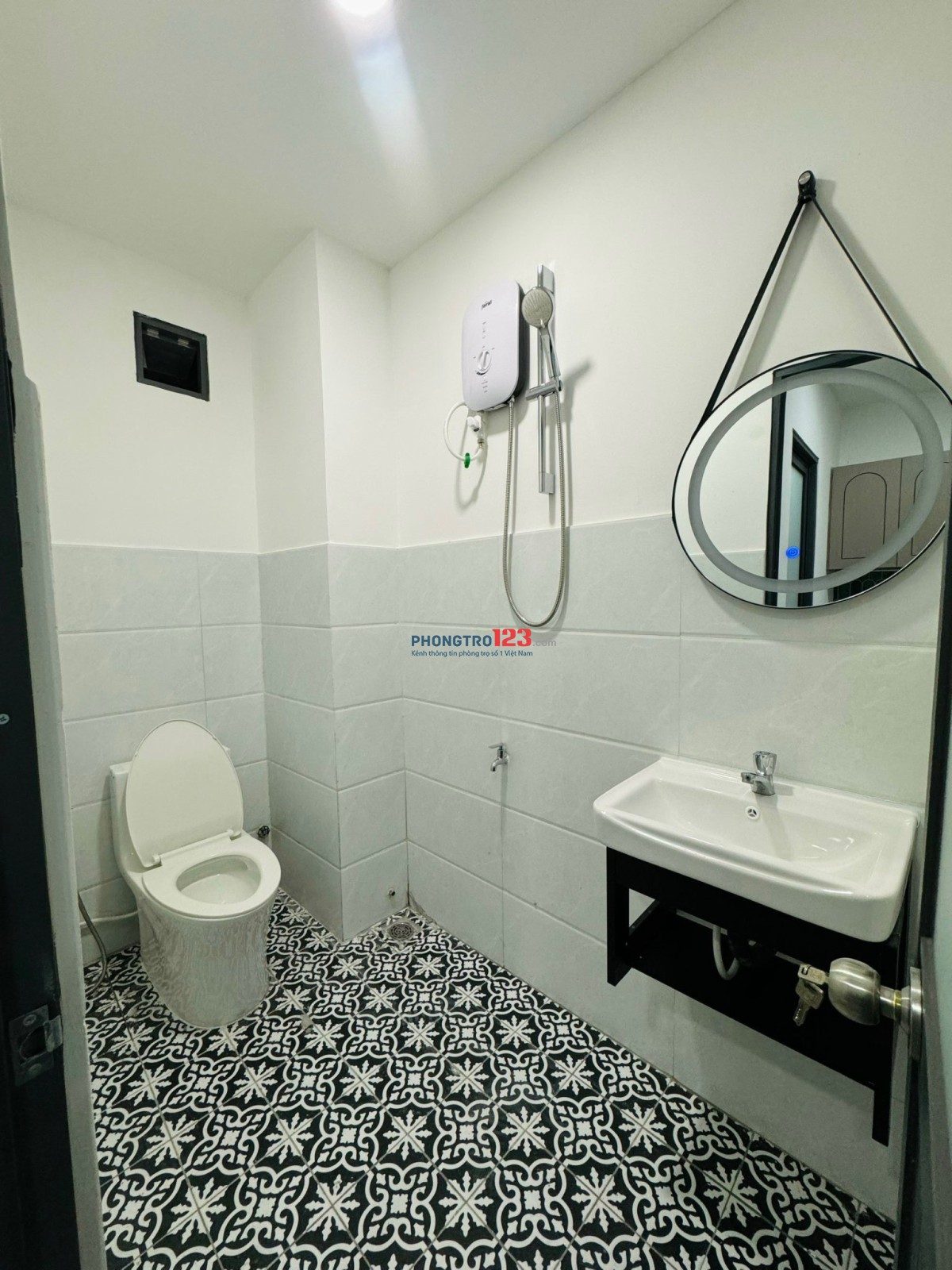 Phòng 40m2, 1PN tách bếp, full NT có máy giặt riêng, Nguyễn Gia Trí P25 gần ĐH Ngoại Thương