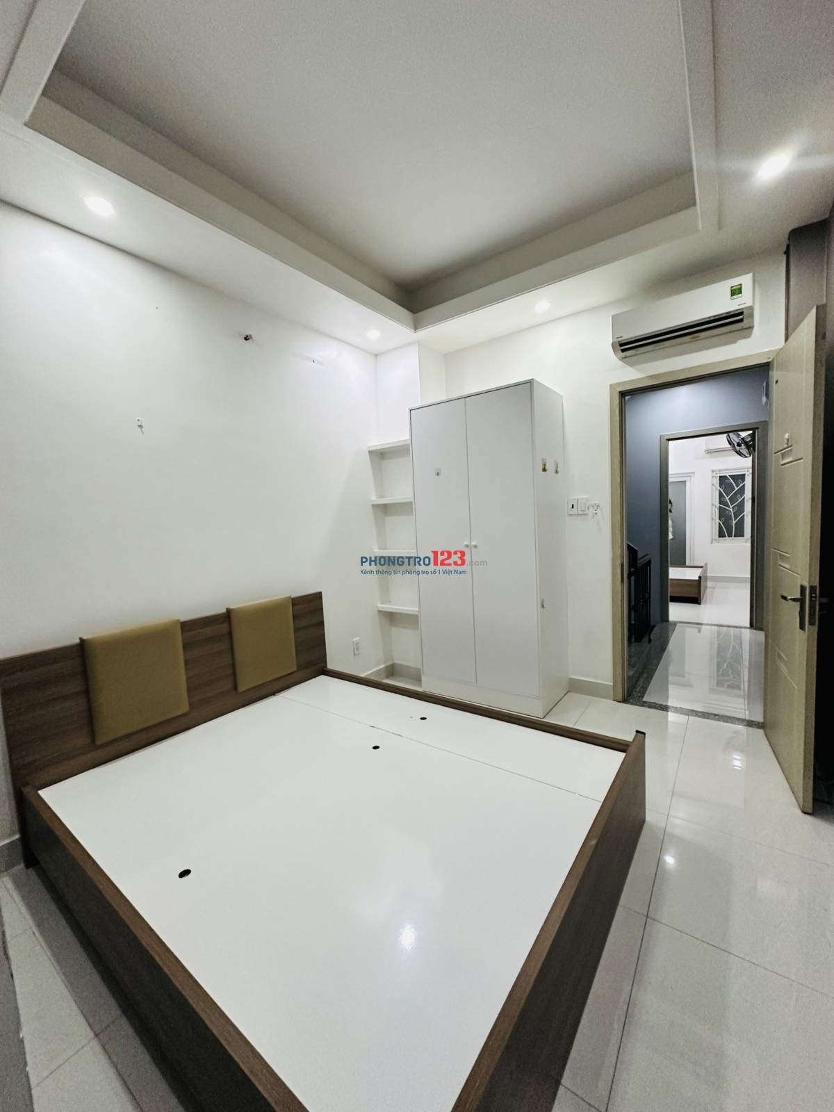 Cho Thuê Phòng Q Bình Thạnh.fuff nội thất cao cấp.mới keng 100% tolet riêng ban công.4tr3