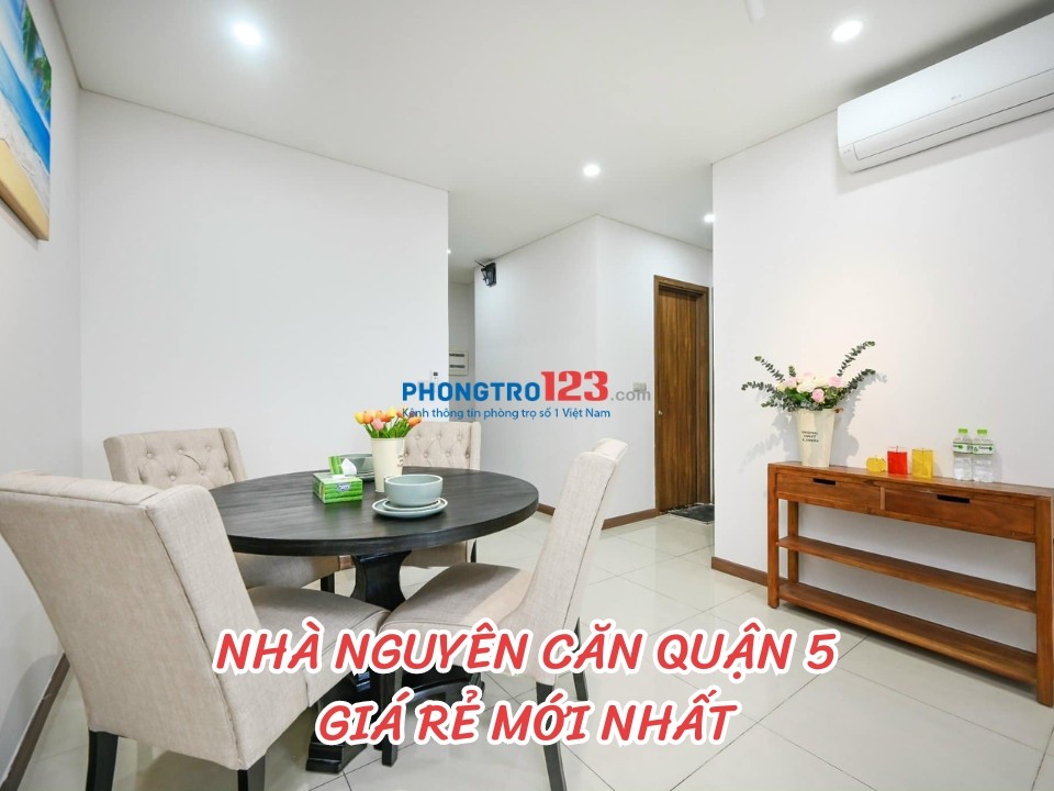 Cho thuê nhà nguyên căn Quận 5