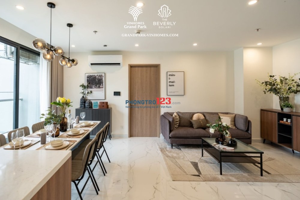 CHỦ NHÀ GỬI CHO THUÊ CĂN HỘ 2PN Vinhomes Grand Park, GIÁ CHỈ 2.5Tr / Tháng