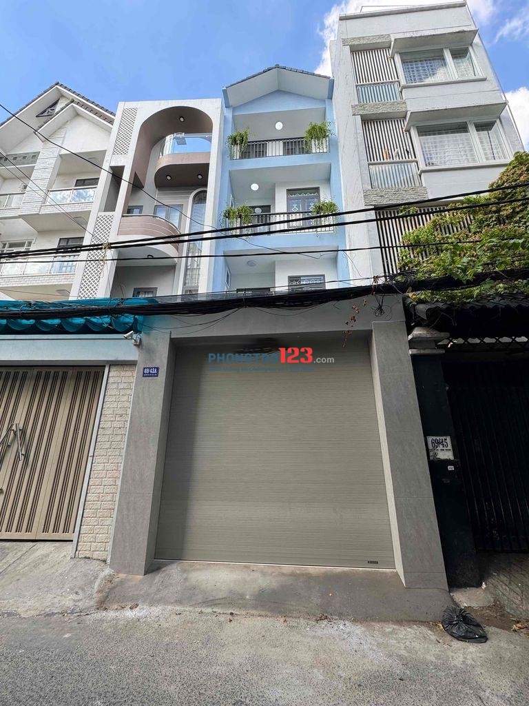 Cho thuê nhà hẻm 69 Nguyễn Gia Trí, Bình Thạnh, DTSD 360m², 1 trệt 4 lầu, giá 45 triệu/tháng