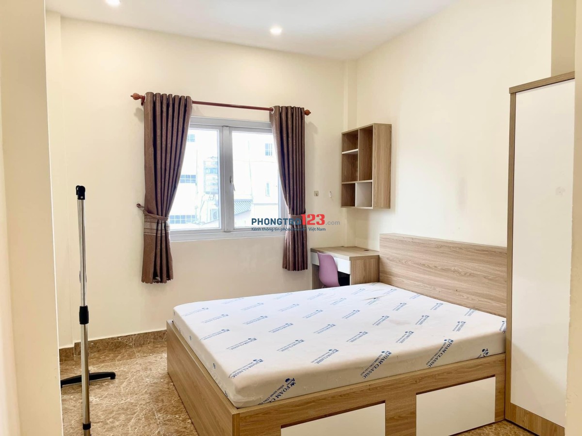 Cho thuê phòng CHDV studio 36m2 bếp tách - cửa sổ thoáng nội thất y hình Khánh Hội Quận 4 - 6.8 trệu