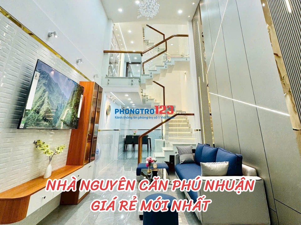 Cho thuê nhà nguyên căn Quận Phú Nhuận