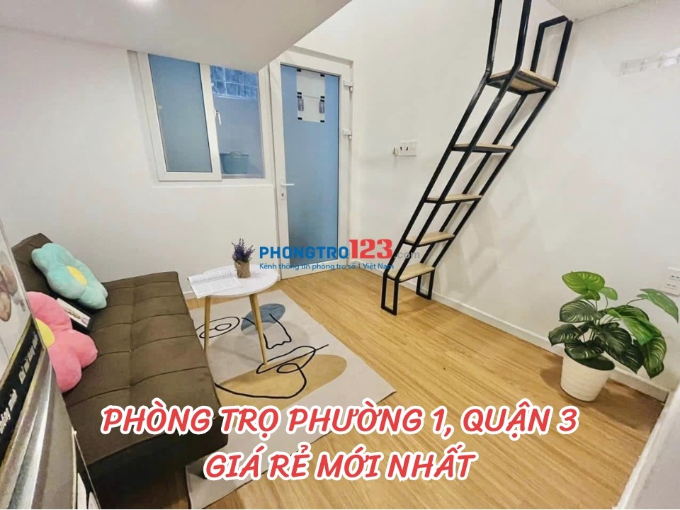 Cho thuê phòng trọ phường 1, Quận 3