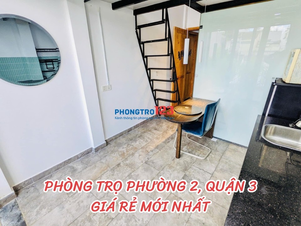 Cho thuê phòng trọ phường 2, Quận 3