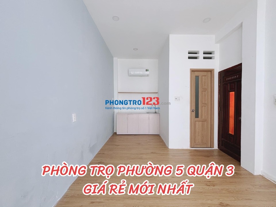 Cho thuê phòng trọ phường 5, Quận 3