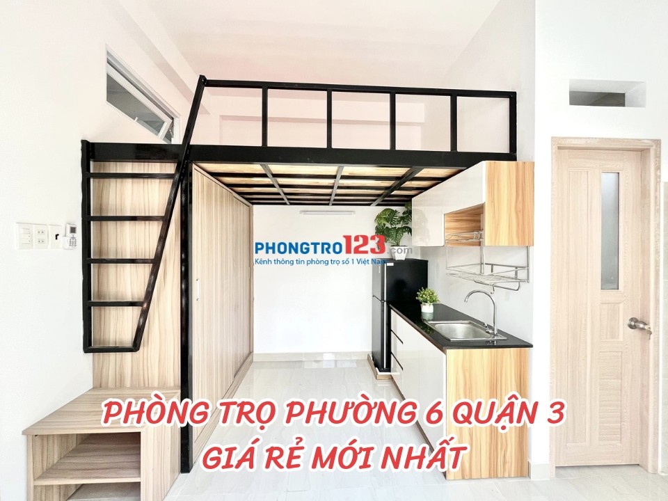 Cho thuê phòng trọ phường 6, Quận 3