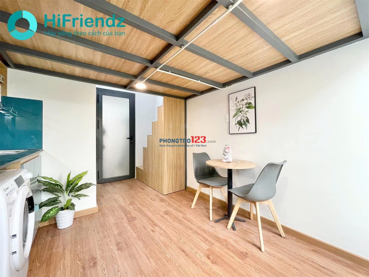 Cho thuê căn hộ duplex ban công 30m2 full nội thất ngay hẻm Nơ Trang Long Quận Bình Thạnh