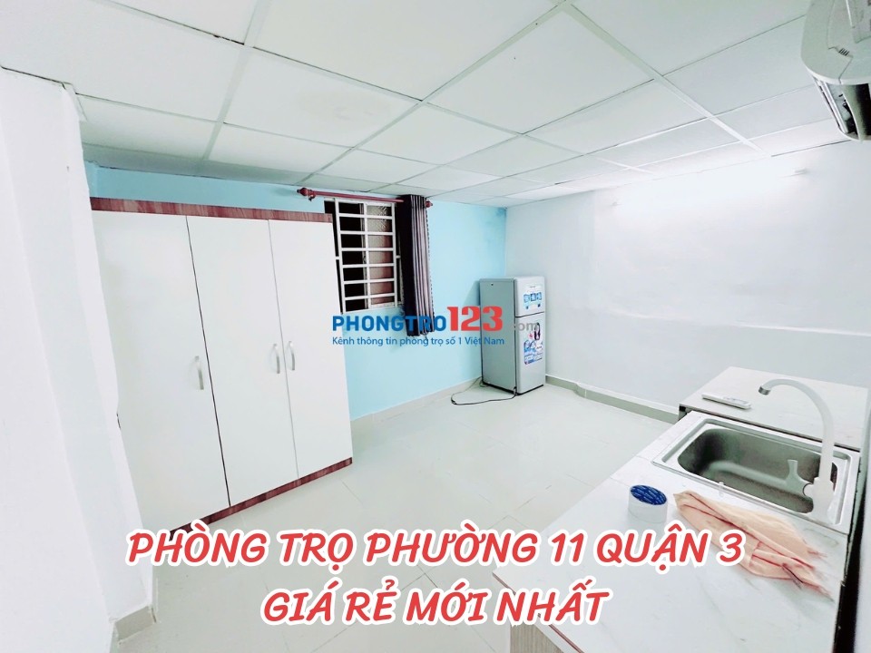 Cho thuê phòng trọ phường 11, Quận 3