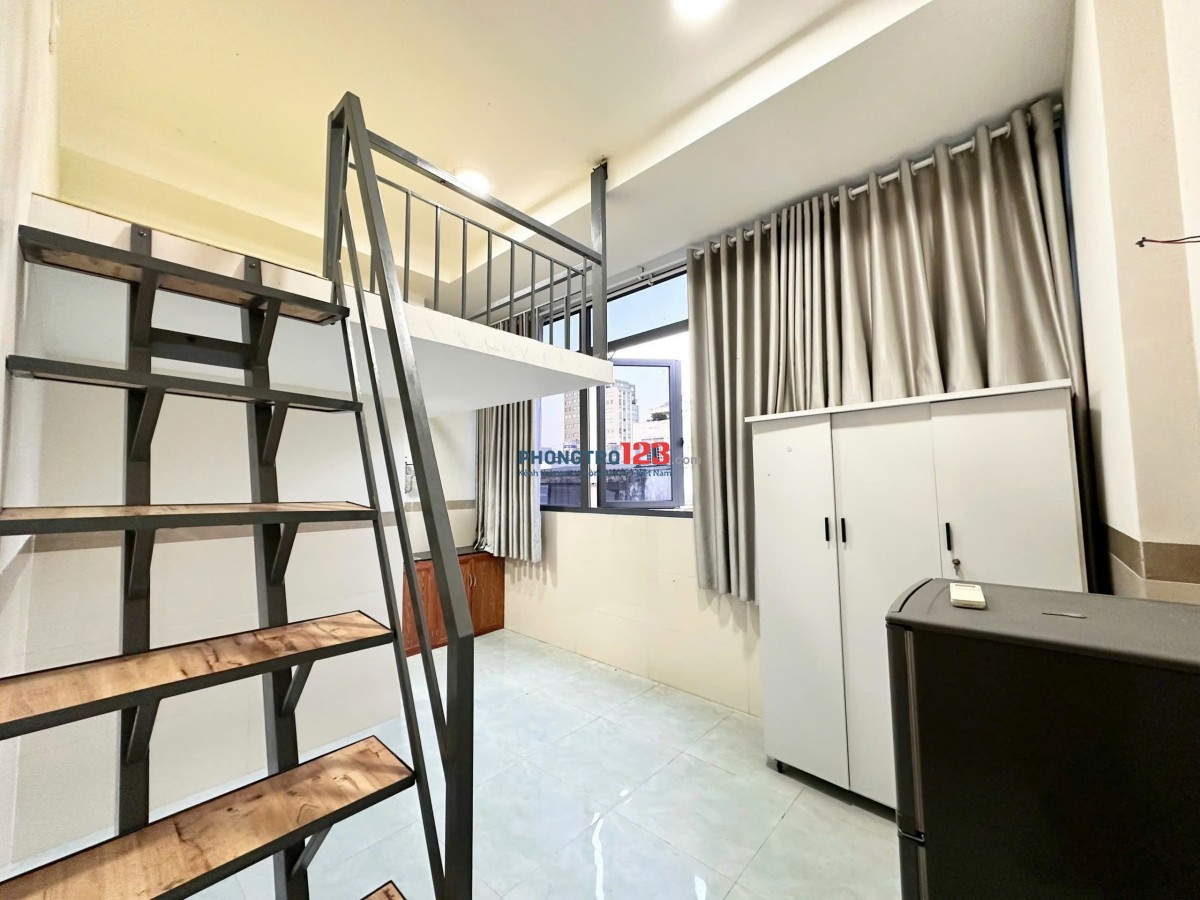 Căn hộ duplex full nội thất cửa sổ lớn - Nơ Trang Long, quận Bình Thạnh