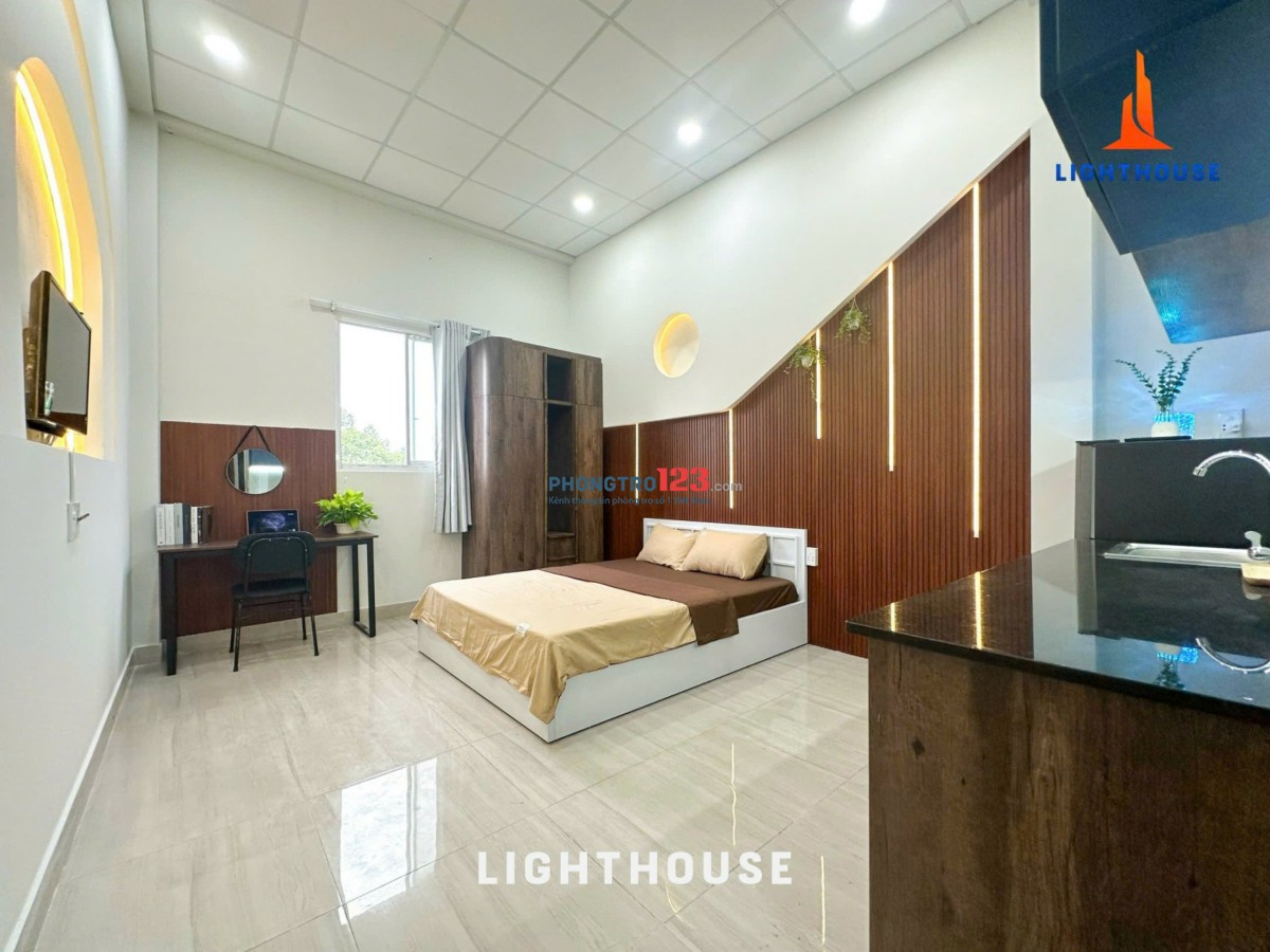 Phòng cho thuê trung tâm Q1, đầy đủ nội thất, thuận tiện di chuyển các quận trung tâm