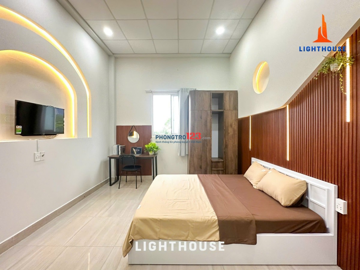 Phòng cho thuê trung tâm Q1, đầy đủ nội thất, thuận tiện di chuyển các quận trung tâm
