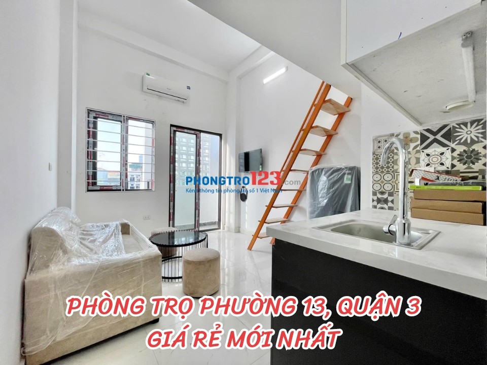 Cho thuê phòng trọ phường 13, Quận 3