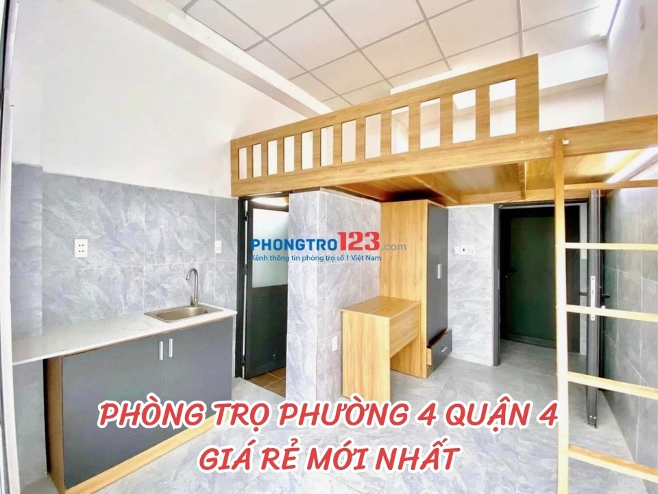 Cho thuê phòng trọ phường 4, Quận 4