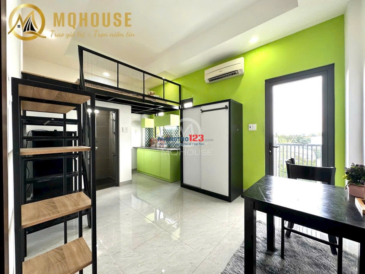 TRỐNG SẴN - PHÒNG DUPLEX - BAN CÔNG - FULL NỘI THẤT NGAY AEON TÂN PHÚ