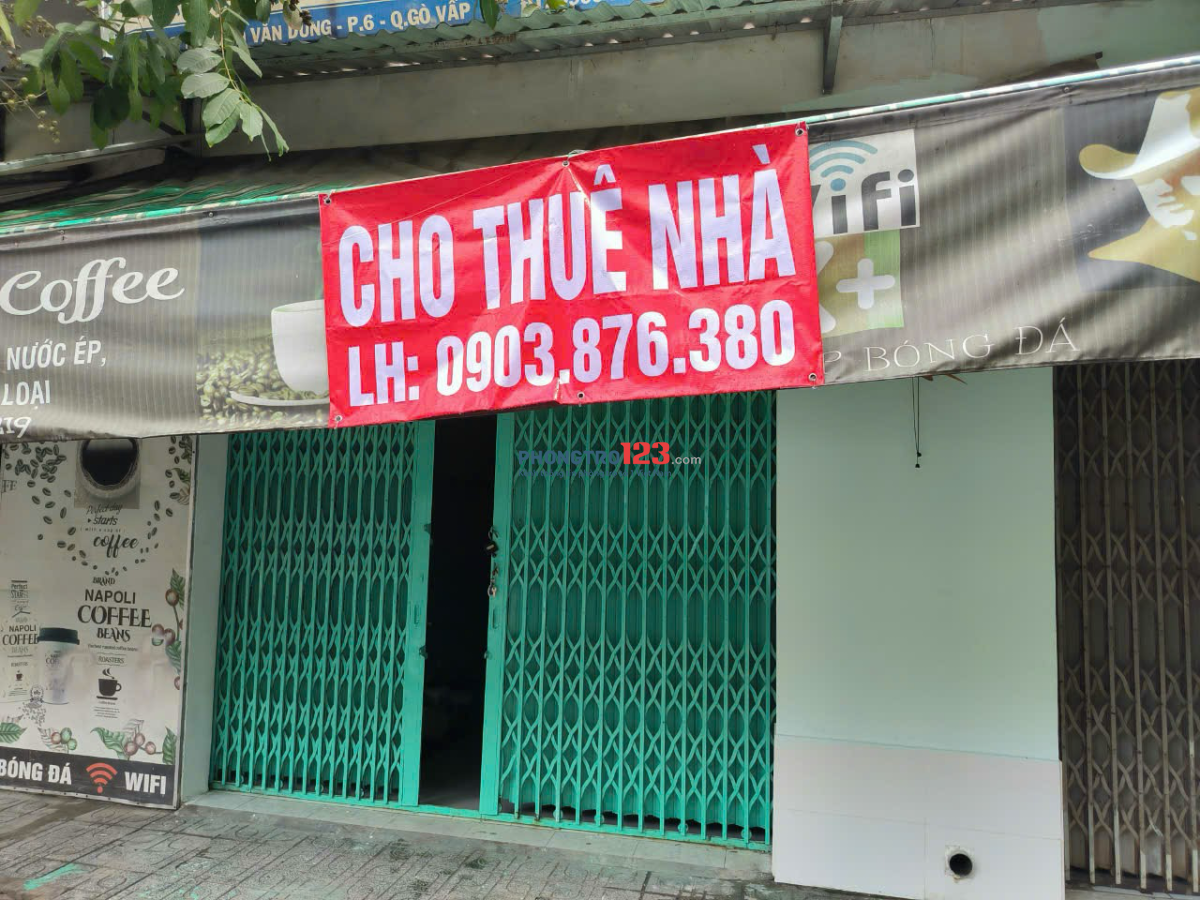 Cho thuê nhà mặt tiền 30 Nguyễn Văn Dung, phường 6, quận Gò Vấp