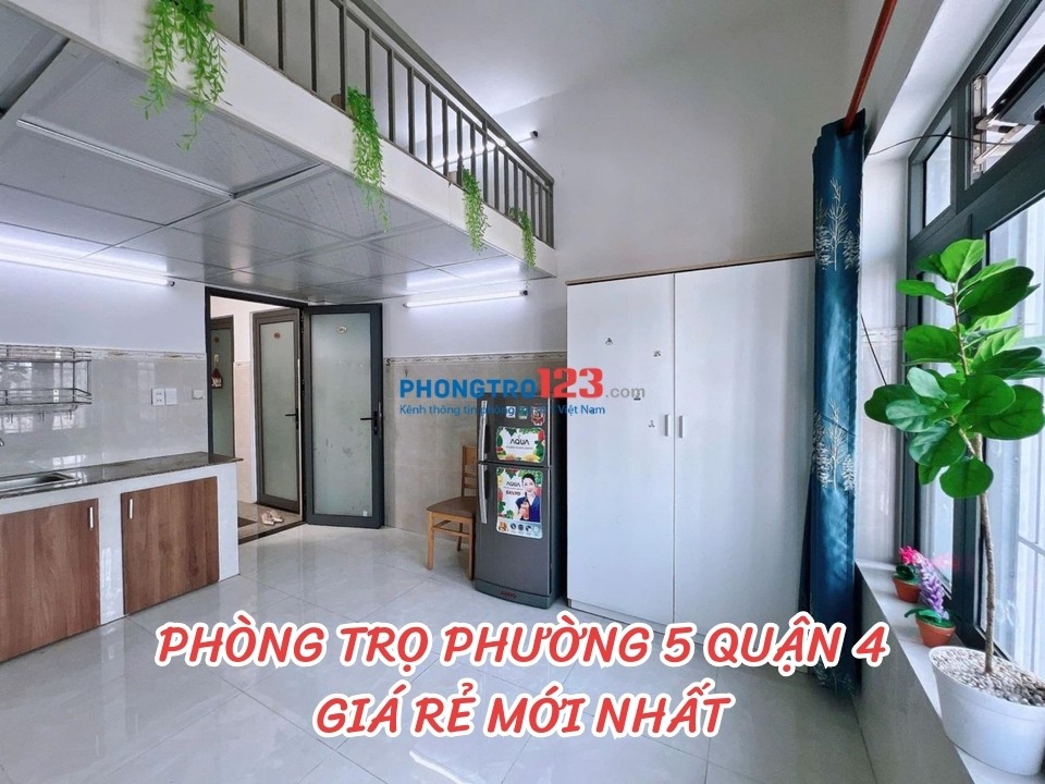 Cho thuê phòng trọ phường 5, Quận 4