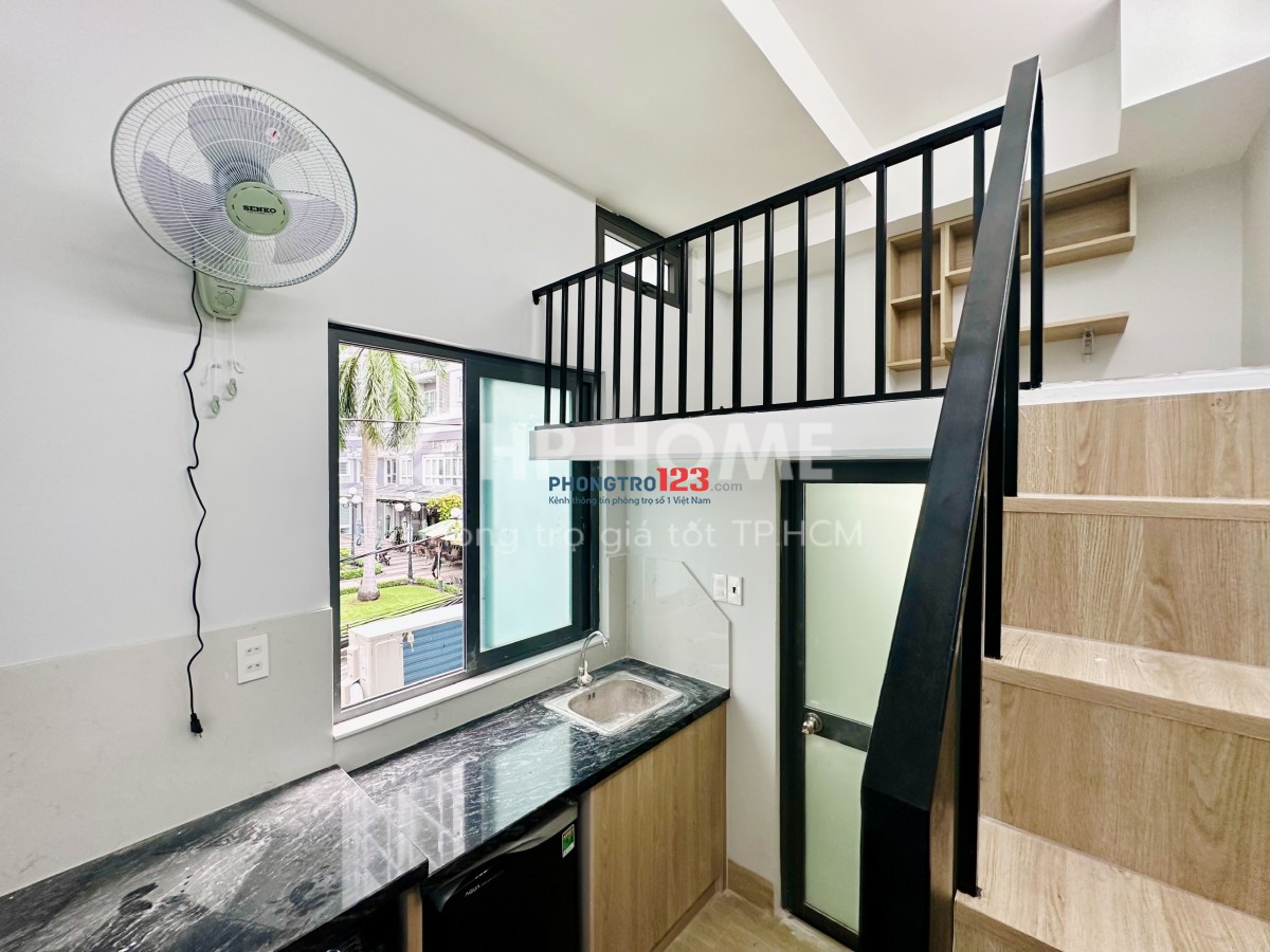 Duplex mới 100/% trang bị đầy đủ nội thất