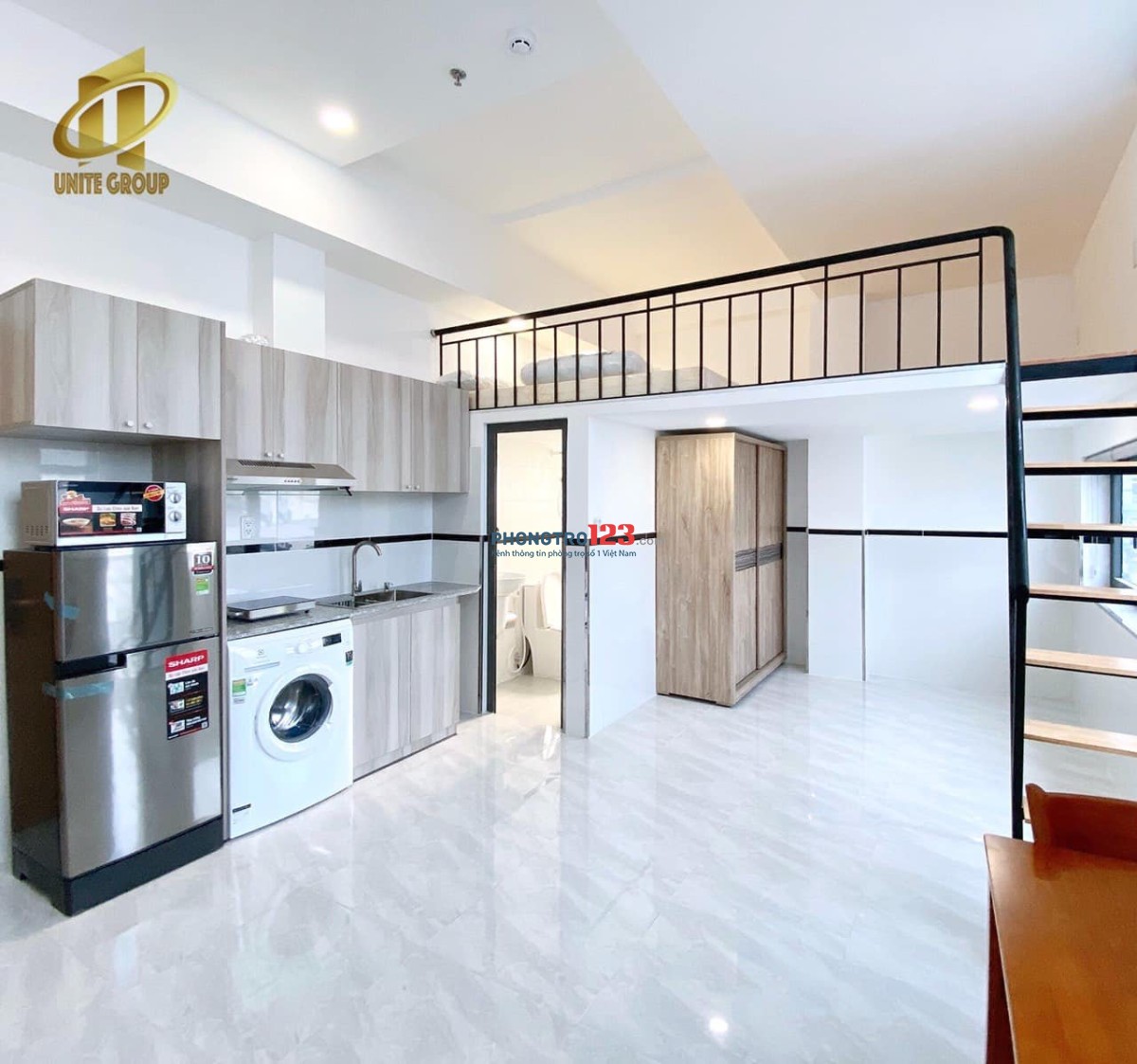 Cho Thue Phòng Duplex dt 35m2 Full nội thất view đẹp Mai văn Vĩnh quận 7 cách Lotte mart 500m