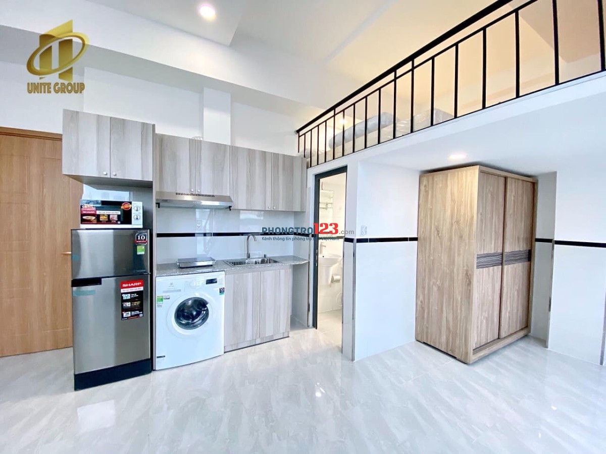 Cho Thue Phòng Duplex dt 35m2 Full nội thất view đẹp Mai văn Vĩnh quận 7 cách Lotte mart 500m