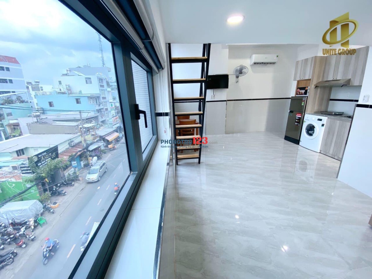 Cho Thue Phòng Duplex dt 35m2 Full nội thất view đẹp Mai văn Vĩnh quận 7 cách Lotte mart 500m