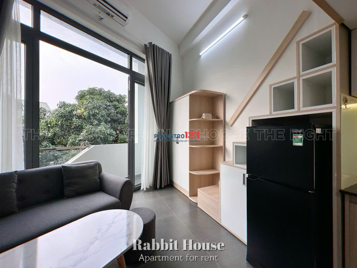 Cho thuê căn hộ Duplex 35m2, ban công, cửa sổ lớn nằm ở Nguyễn Trung Trực