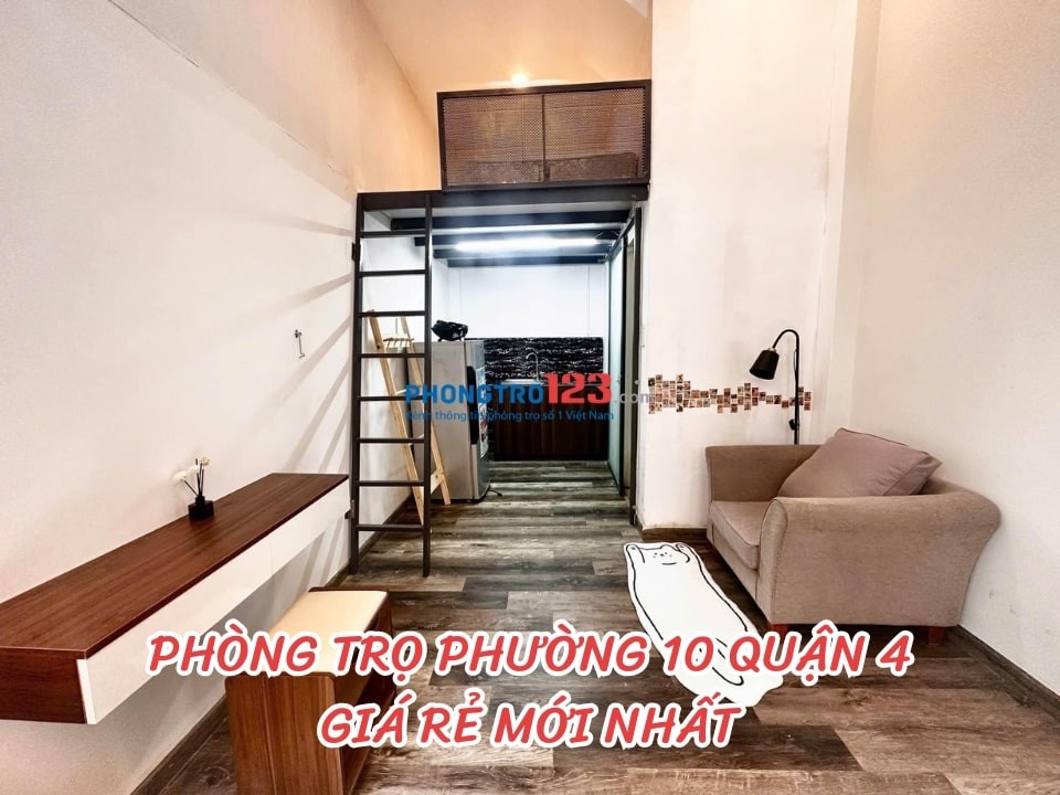 Cho thuê phòng trọ phường 10, Quận 4