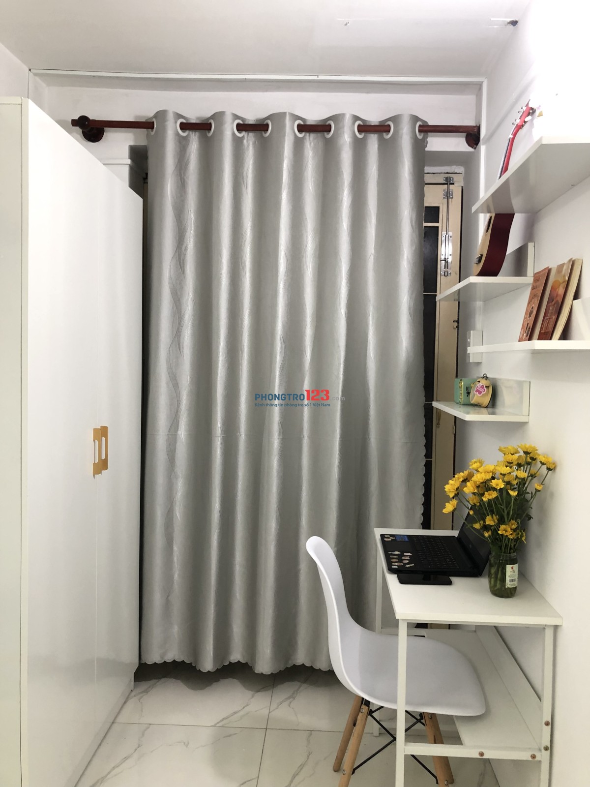 Phòng máy lạnh full nội thất hẻm 520 gần Vạn Phúc City Cân Nhơn Hoà