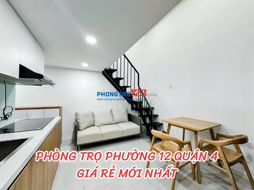 Cho thuê phòng trọ phường 12, Quận 4