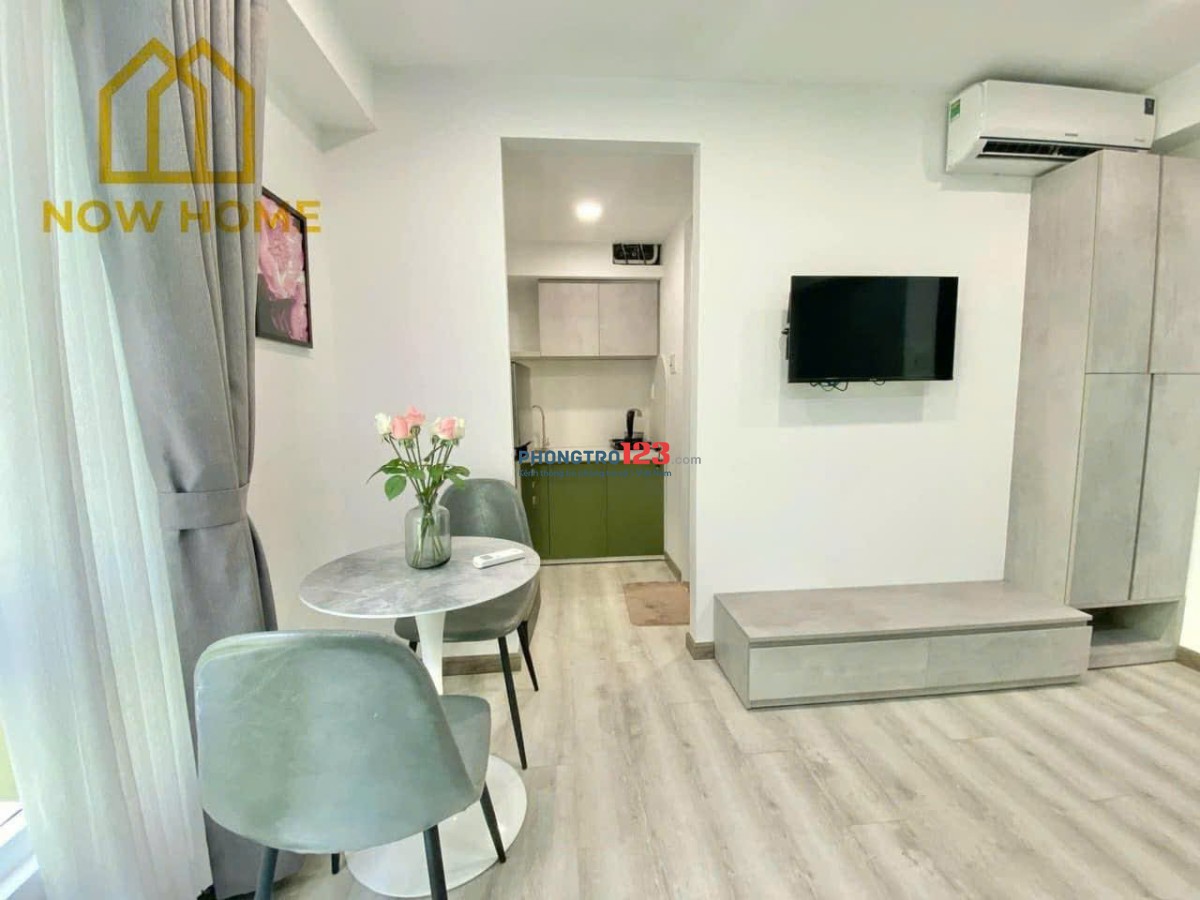 Cho thuê căn hộ studio cửa sổ 25m2 full NT ngay Điện Biên Phủ Bình Thạnh gần Hutech