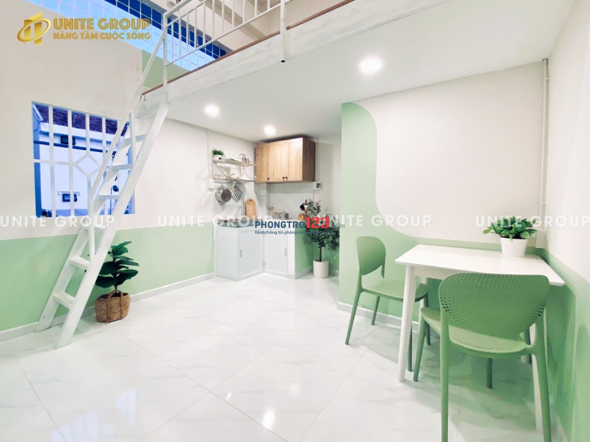 DUPLEX GÁC CAO, Xanh mint xinh xắnnnn, nội thất, Bùi Văn Ba Quận 7