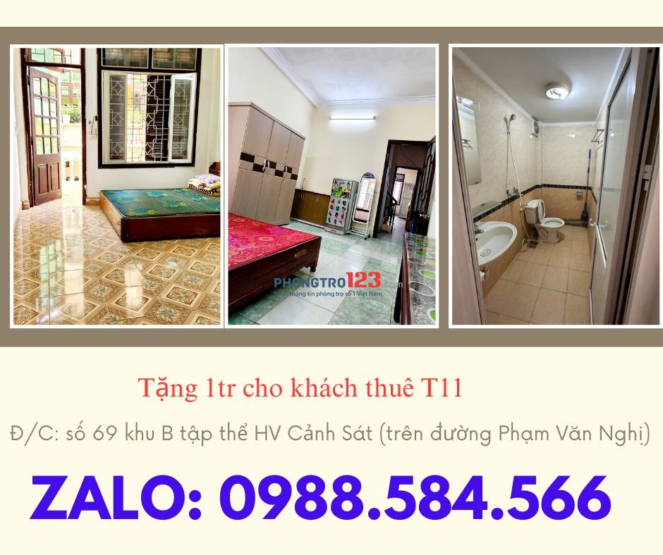 Tặng 1tr cho khách thuê phòng tại Cổ Nhuế, Hà Nội