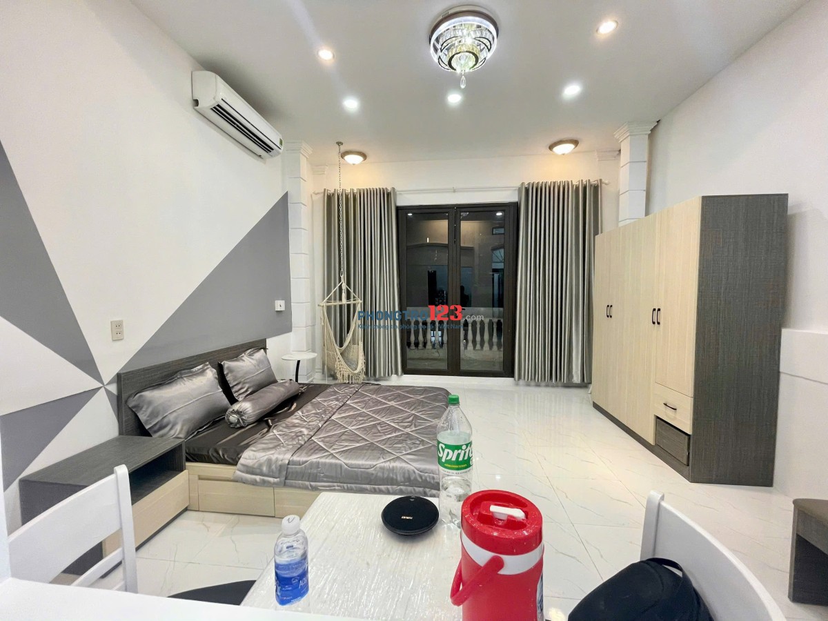 STUDIO FULL NỘI THẤT 35m2 CÓ BAN CÔNG TẠI HOÀNG VĂN THỤ PHÚ NHUẬN, GẦN SÂN BAY TÂN SƠN NHẤT