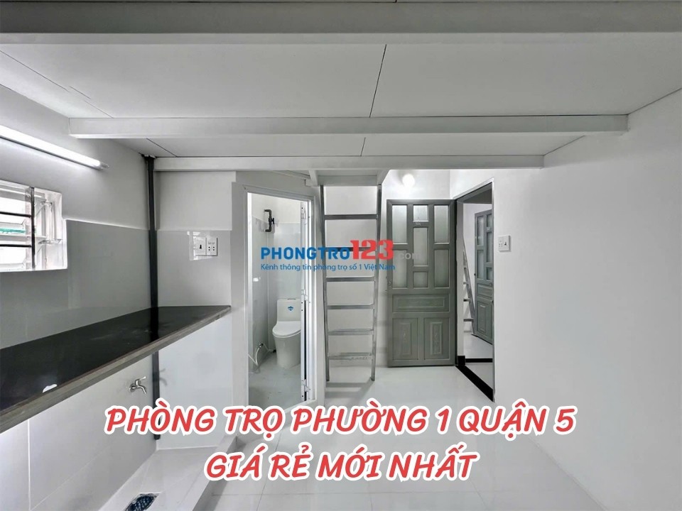 Cho thuê phòng trọ phường 1, Quận 5