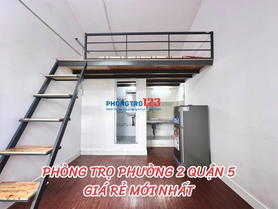 Cho thuê phòng trọ phường 2, Quận 5