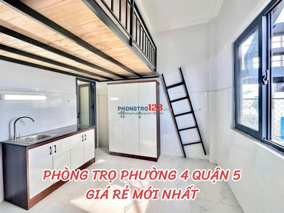 Cho thuê phòng trọ phường 4, Quận 5