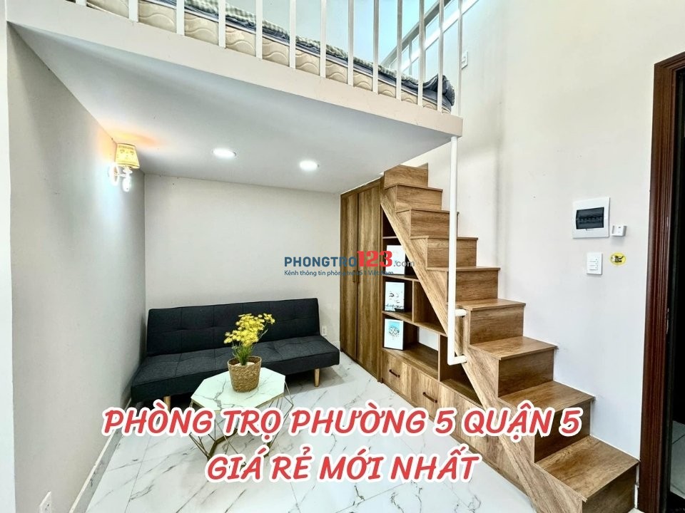 Cho thuê phòng trọ phường 5, Quận 5