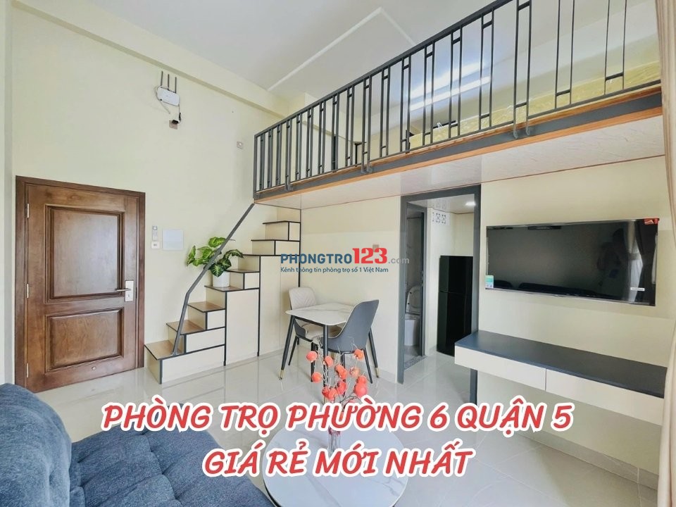 Cho thuê phòng trọ phường 6, Quận 5