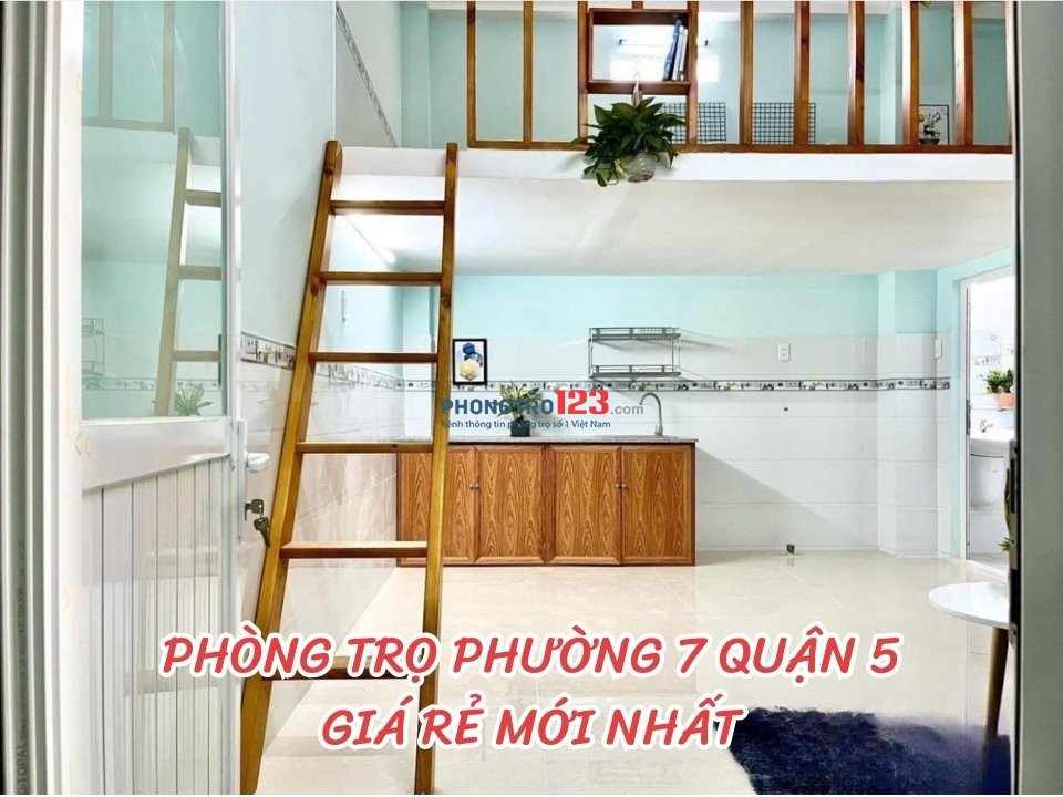 Cho thuê phòng trọ phường 7, Quận 5