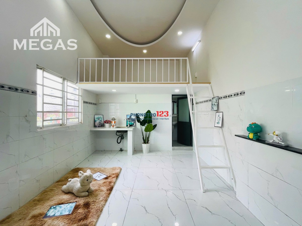 Phòng TRỌ GÁC CAO MỚI 100% MEGAS ĐỘC QUYỀN NGAY TÂN KỲ TÂN QUÝ - MÃ LÒ