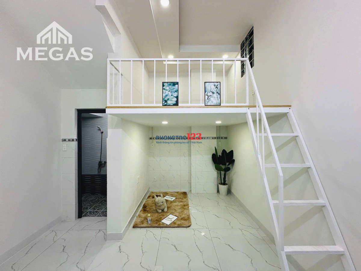 Phòng TRỌ GÁC CAO MỚI 100% MEGAS ĐỘC QUYỀN NGAY TÂN KỲ TÂN QUÝ - MÃ LÒ