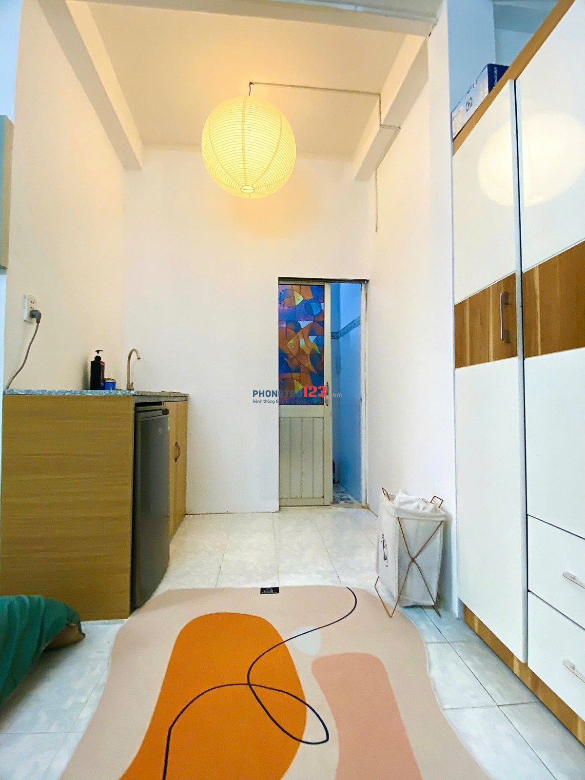 studio lầu 1- phong cách japandi- 30m2- bancol lớn- full nt- free 2 xe- giặt sấy hiện đại- 6tr/th